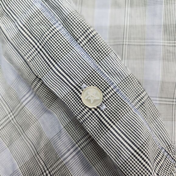 John Varvatos Shirt Mens M Career Wear‎ Preppy Gothic Elegance Rock N Roll Edgy - Picture 7 of 13